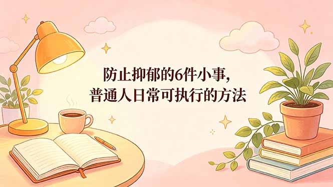 付费文章：防止抑郁的6件小事，普通人日常可执行的方法-数码之翼