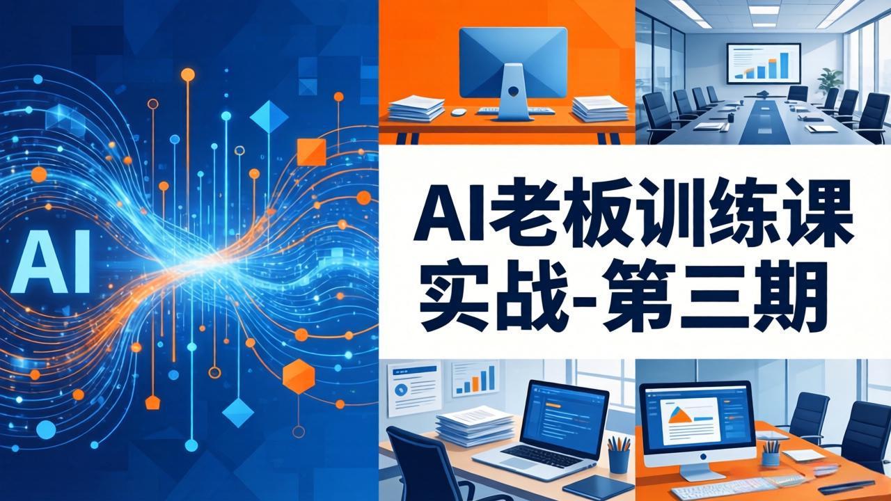 AI老板训练课实战-第三期：AI+内容应用落地教学，从0到1打通AI变现完整路径-数码之翼