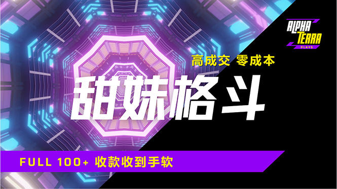 高成交零成本，售卖甜美格斗课程，谁发谁火，加爆微信，日入1000+收款…-数码之翼