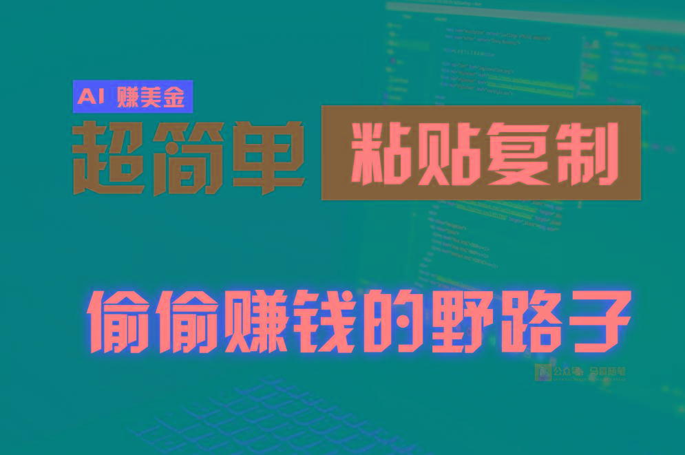 偷偷赚钱野路子，0成本海外淘金，无脑粘贴复制，稳定且超简单，适合副业兼职-数码之翼