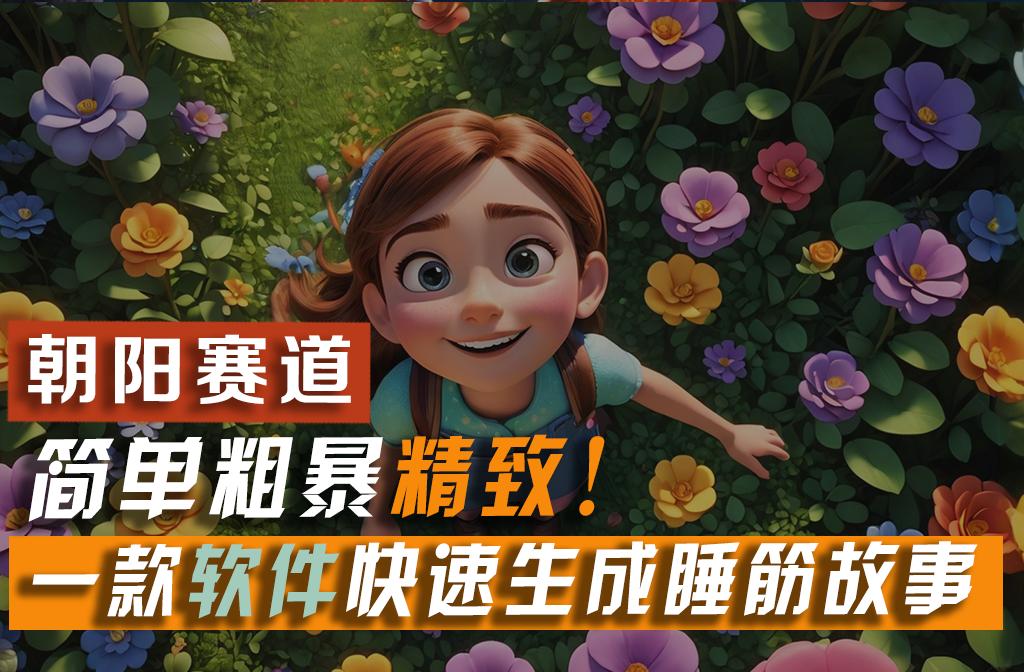 利用一款软件5分钟一条爆款睡筋故事，简单粗暴精致！小白月入2w+-数码之翼