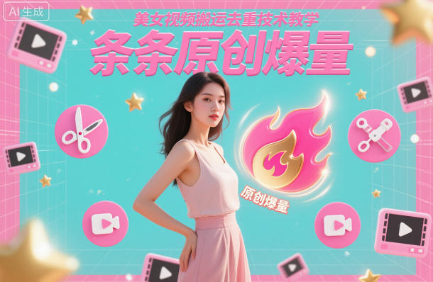 美女视频搬运去重技术教学，条条原创爆量-数码之翼