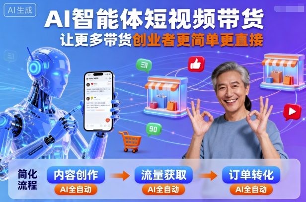 AI智能体短视频带货，让更多带货创业者更简单更直接-数码之翼