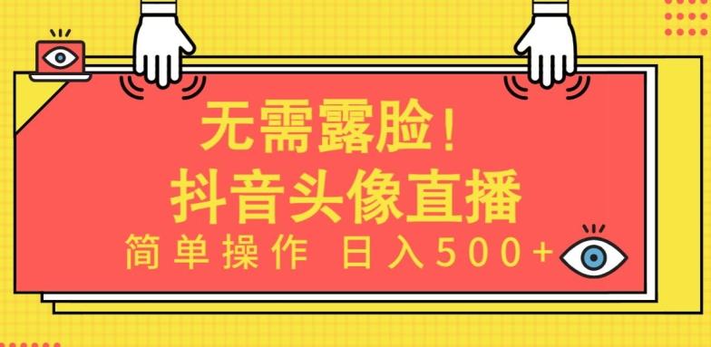 无需露脸，Ai头像直播项目，简单操作日入500+【揭秘】-数码之翼