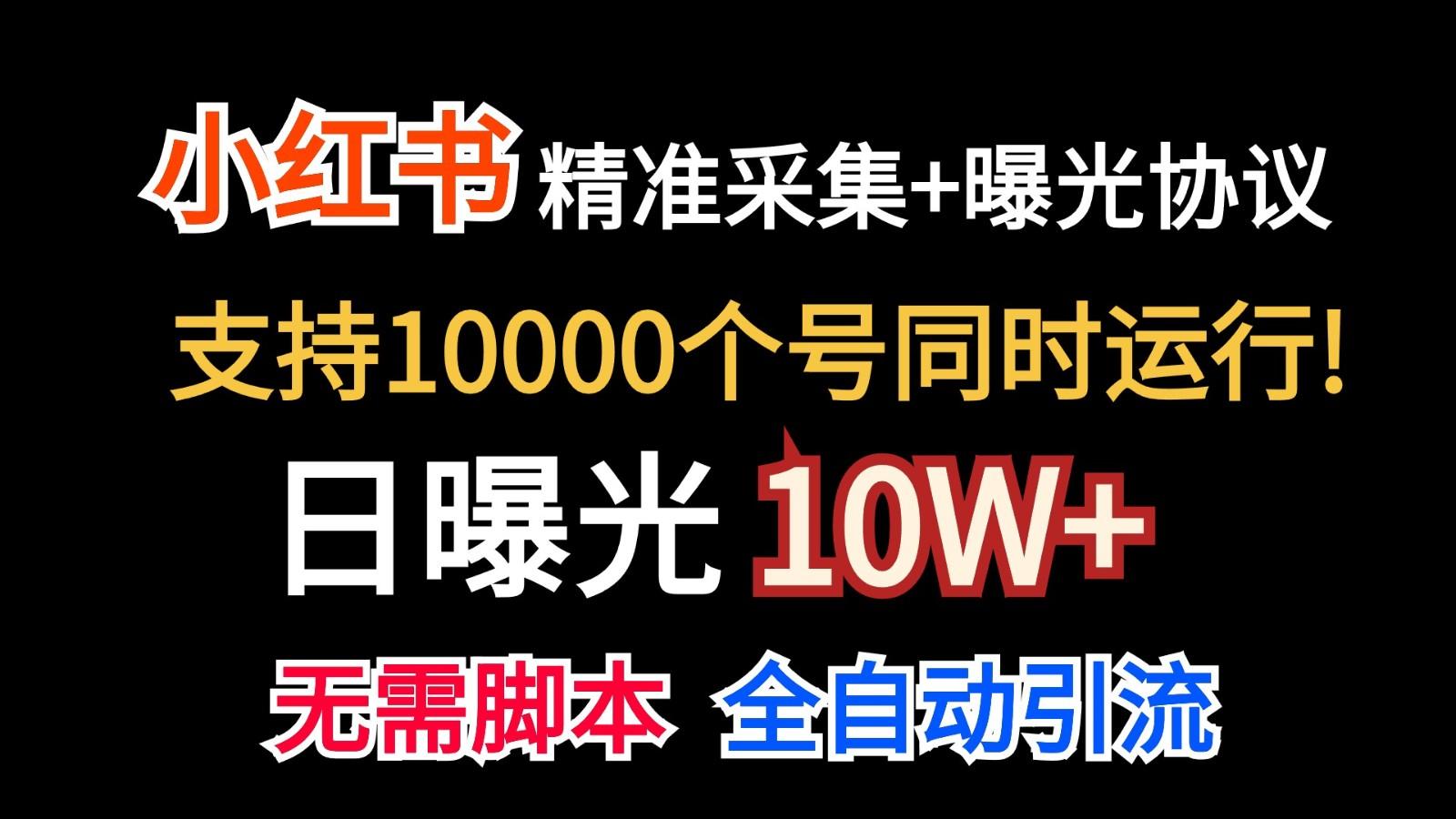价值10万!小红书自动精准采集+日曝光10w+-数码之翼