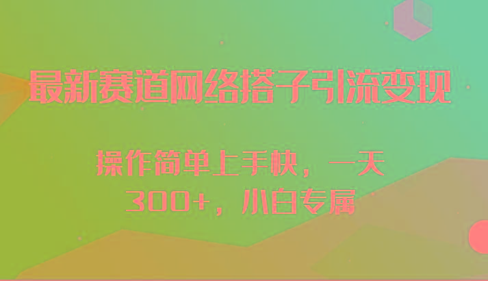 最新赛道网络搭子引流变现!!操作简单上手快,一天300+,小白专属-数码之翼