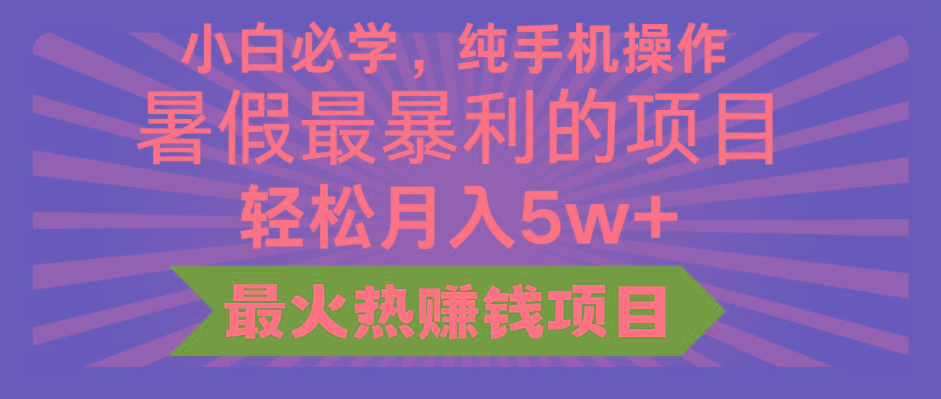 2024暑假最赚钱的项目，小红书咸鱼暴力引流简单无脑操作，每单利润最少500+-数码之翼