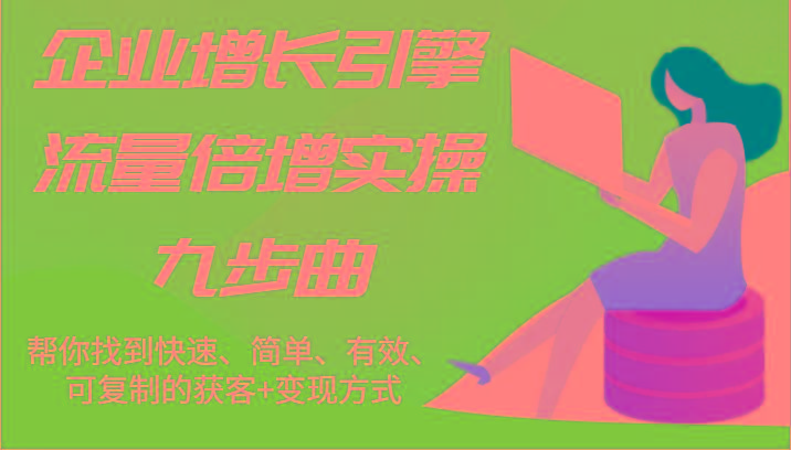 企业增长引擎流量倍增实操九步曲，帮你找到快速、简单、有效、可复制的获客+变现方式-数码之翼