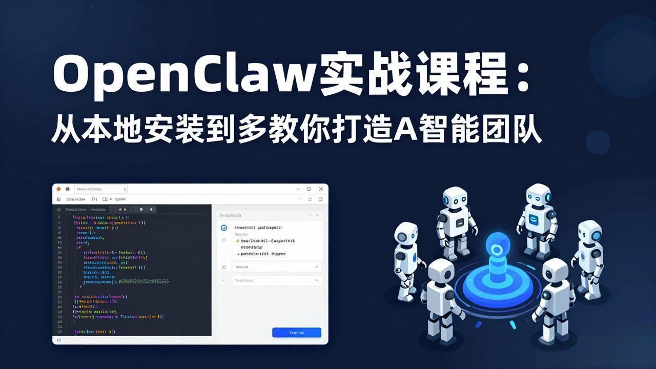 OpenClaw实战课程:从本地安装到多Agent协同,手把手教你打造AI智能团队-数码之翼