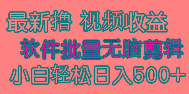 (9569期)发视频撸收益,软件无脑批量剪辑,第一天发第二天就有钱-数码之翼