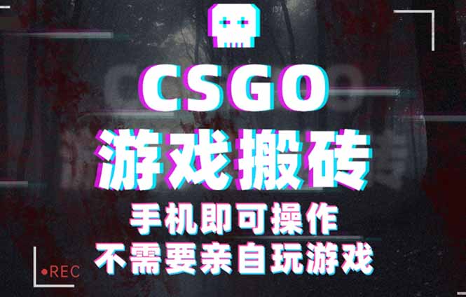 CSGO游戏挂机捡漏,单日扫货500+,年底小高峰上车可吃肉,手机即可操作...-数码之翼