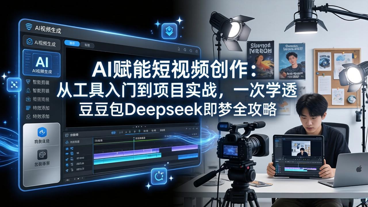 AI赋能短视频创作:从工具入门到项目实战,一次学透豆包Deepseek即梦全攻略-数码之翼