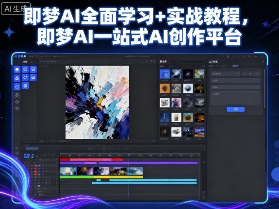 即梦AI全面学习+实战教程，即梦AI一站式AI创作平台-数码之翼