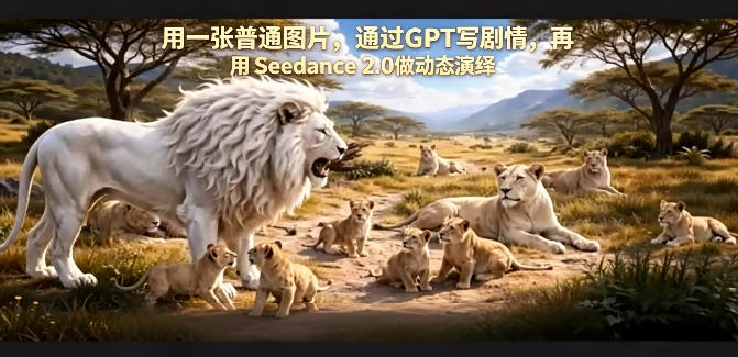 用一张普通图片，通过GPT写剧情，再用Seedance 2.0做动态演绎，居然能生成迪士尼风格搞笑动画-数码之翼