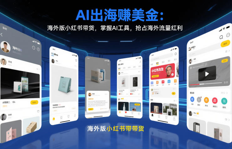AI出海賺美金：海外版小红书带货，掌握AI工具，抢占海外流量红利(更新2026)-数码之翼