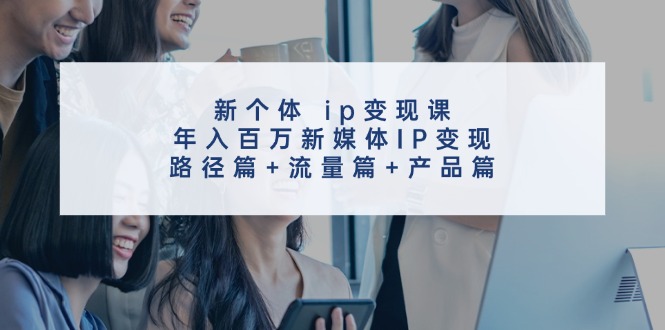 新个体ip变现课,年入百万新媒体IP变现,路径篇+流量篇+产品篇-数码之翼