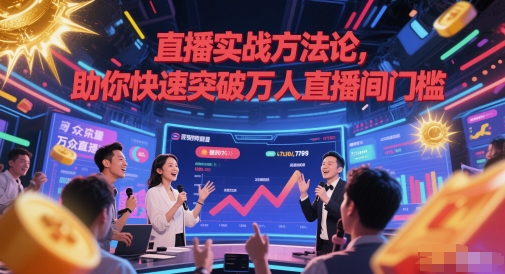 直播实战方法论，助你快速突破万人直播间门槛-数码之翼