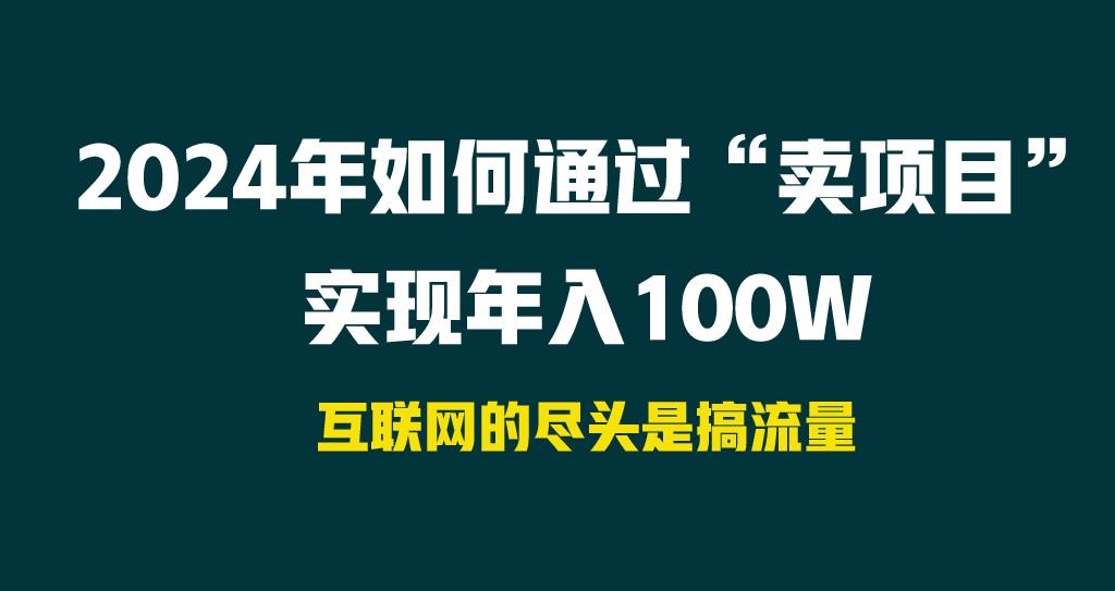 2024年如何通过“卖项目”实现年入100W-数码之翼