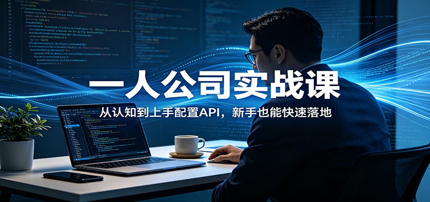 一人公司实战课：从认知到上手配置API，新手也能快速落地-数码之翼