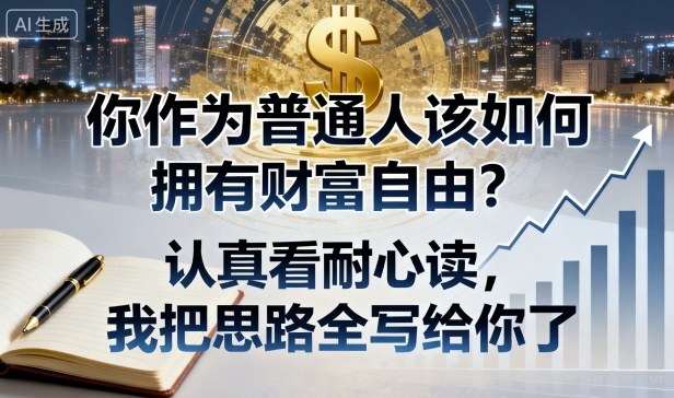 付费文章：你作为普通人该如何拥有财富自由？认真看耐心读，我把思路全写给你了-数码之翼