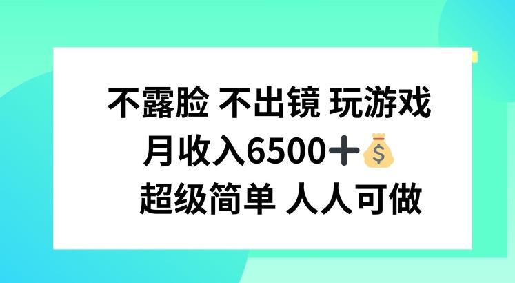 不露脸 不出境 玩游戏，月入6500 超级简单 人人可做【揭秘】-数码之翼