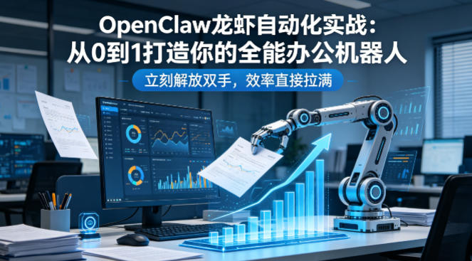 OpenClaw龙虾自动化实战：从0到1打造你的全能办公机器人，立刻解放双手，效率直接拉满-数码之翼