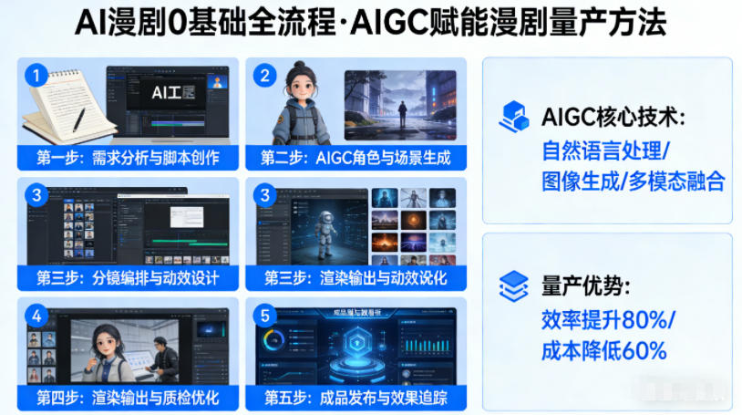 AI漫剧0基础全流程，快速掌握AIGC赋能的漫剧量产方法-数码之翼