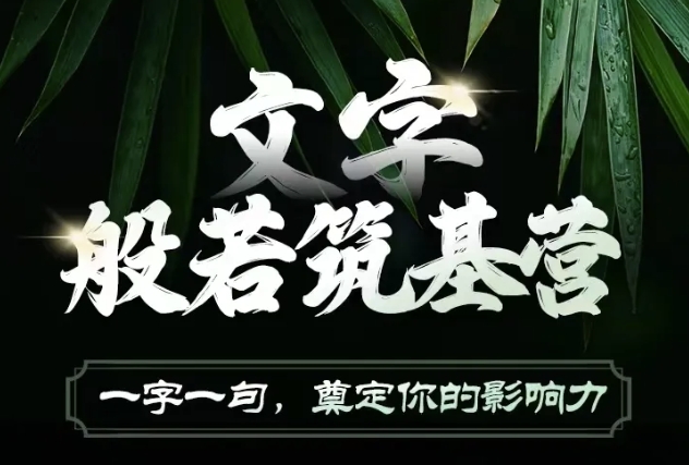 文字般若筑基营，用文字打造自己的影响力，写好文案 写出影响力 写出吸金力-数码之翼