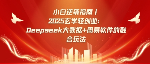 小白逆袭指南,2025玄学轻创业:Deepseek大数据+周易算法的融合玩法-数码之翼