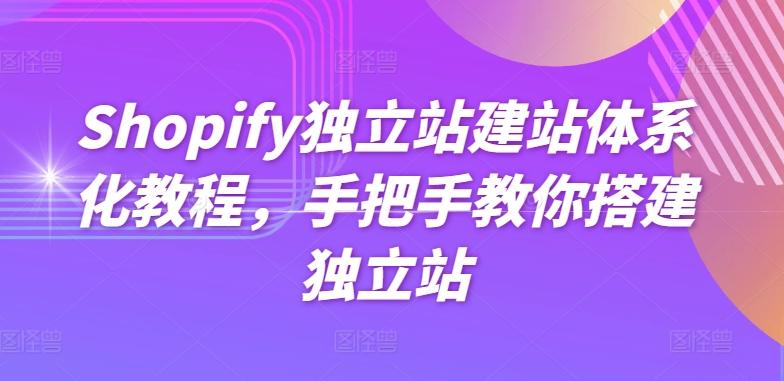 Shopify独立站建站体系化教程，手把手教你搭建独立站-数码之翼