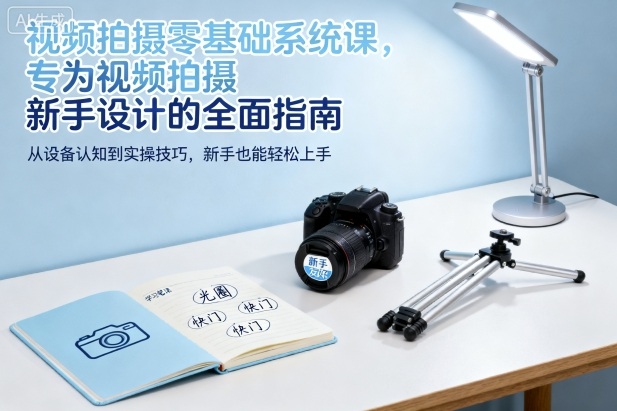视频拍摄零基础系统课，专为视频拍摄新手设计的全面指南-数码之翼