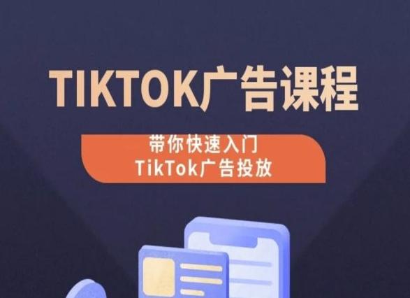 TikTok广告投放课程，从0-1实操课，带你快速入门TikTok广告投放-数码之翼