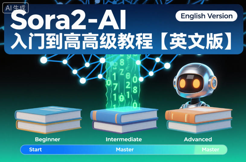 Sora2-AI入门到高级教程【英文版】-数码之翼