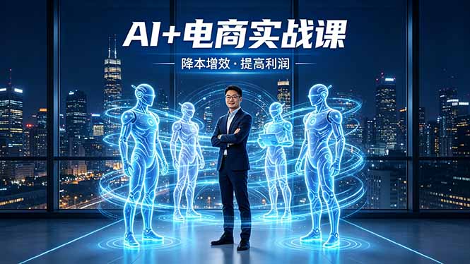 AI+电商实战课，1人+N个AI 智能体，把SOP变AI员工，实现降本增效提高利润-数码之翼