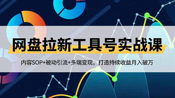 网盘拉新工具号实战课，内容SOP+被动引流+多端变现，打造持续收益月入破万-数码之翼