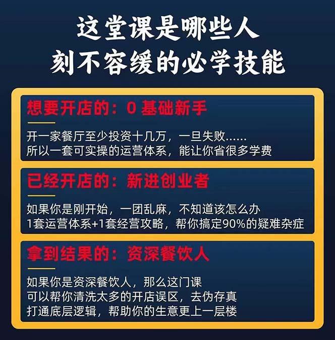 图片[2]-餐饮店盈利实操方法：教你怎样开一家持续能赚钱的餐厅(25节-数码之翼
