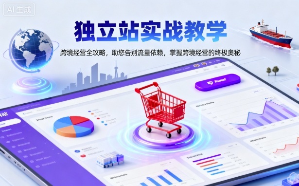 独立站实战教学,跨境经营全攻略,助您告别流量依赖,掌握跨境经营的终极奥-数码之翼