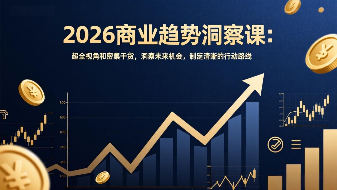 2026商业趋势洞察课:超全视角和密集干货,洞察未来机会,制定清晰的行动路线-数码之翼