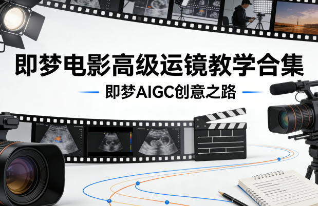 即梦电影高级运镜教学合集,即梦AIGC创意之路-数码之翼