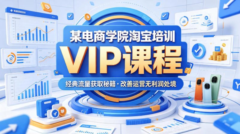 某电商学院淘宝培训VIP课程，各种经典有用的流量获取秘籍，改善运营产品没利润的处境(2026年5月)-数码之翼