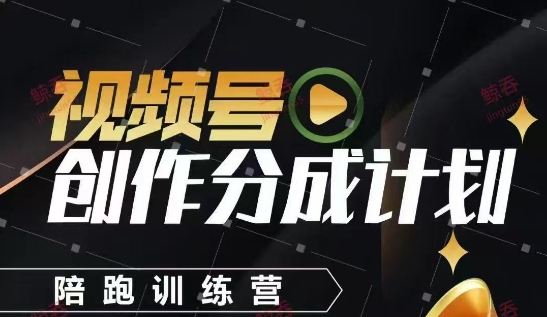视频号创作分成计划陪跑训练营，手把手教会你如何制作视频，细水长流型项目-数码之翼