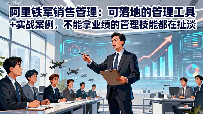 阿里铁军销售管理：可落地的管理工具+实战案例，不能拿业绩的管理都在扯淡-数码之翼