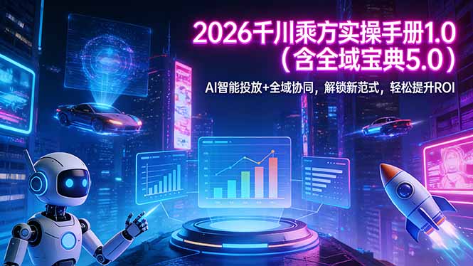 2026 千川乘方实操手册 1.0(含全域宝典 5.0-数码之翼