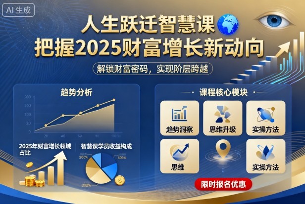 人生跃迁智慧课，把据2025财富增长新动向-数码之翼