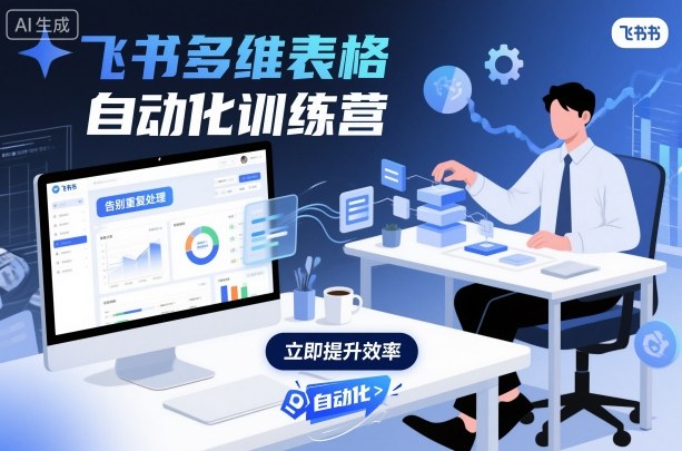 飞书多维表格自动化训练营，手把手教你告别重复处理，用多维表格开启高效办公新模式-数码之翼