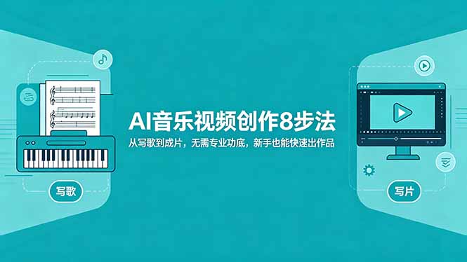 AI音乐视频创作8步法：从写歌到成片，无需专业功底，新手也能快速出作品-数码之翼
