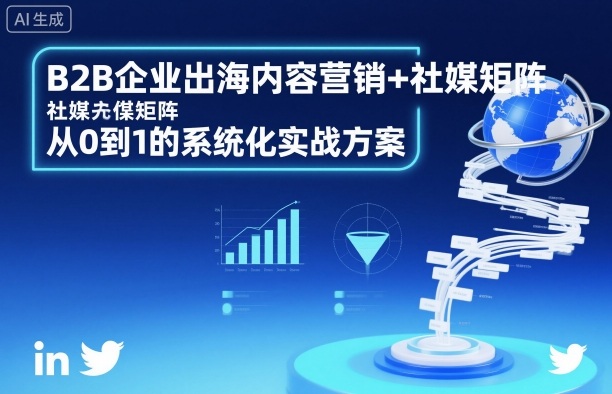 B2B企业出海内容营销+社媒矩阵，从0到1的系统化实战方案-数码之翼
