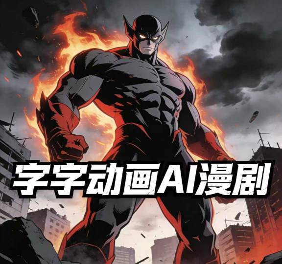 字字动画AI漫剧2026年第1期系统课程，小白看完就能学会实操的漫剧课，单人月收1-3W-数码之翼