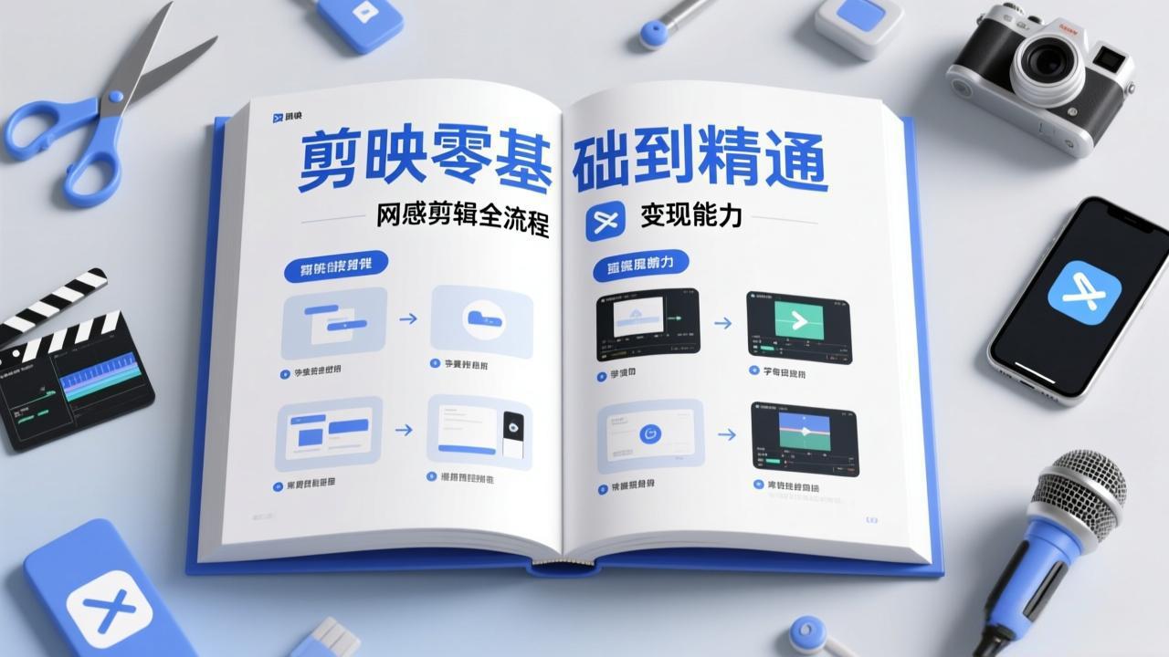 剪映零基础也能快速上手,从入门到精通掌握网感剪辑全流程,掌握能直接变现的剪辑能力-数码之翼