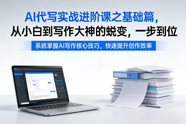 AI代写实战进阶课之基础篇，从小白到写作大神的蜕变，一步到位【揭秘】-数码之翼